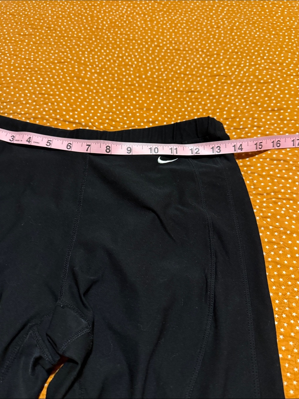 Nike Black Capris with White Swoosh - Picture 4 of 9